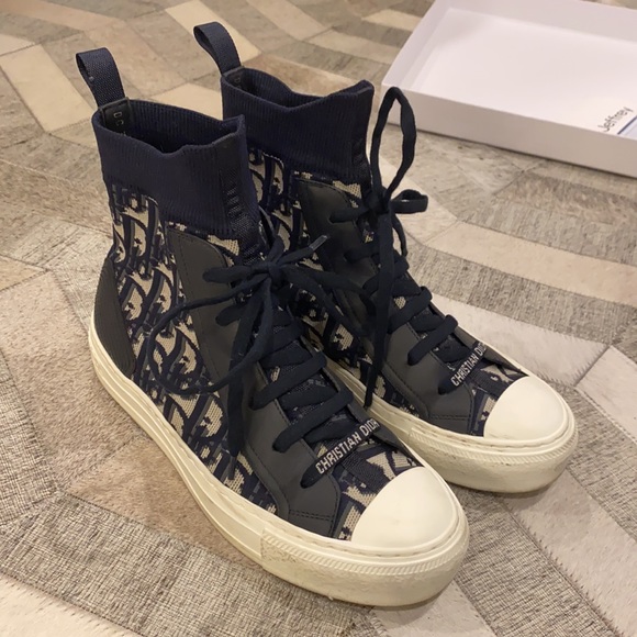 EXTREMELY RARE WALK’N’DIOR high top sneaker 37.5 - Picture 4 of 11